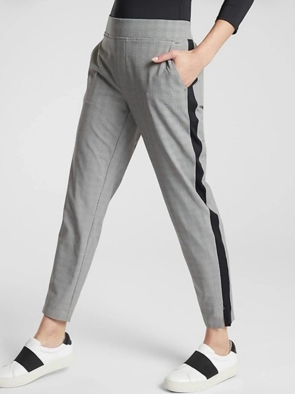 Athleta Brooklyn Plaid Ankle Pant Business Casual Office Size 6 NWT
